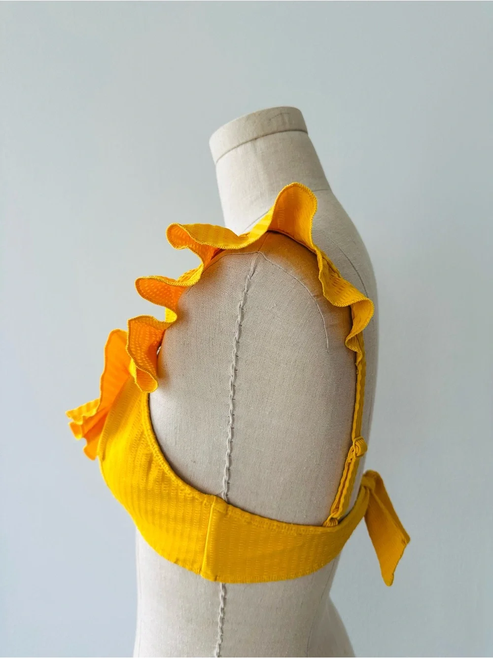 Sézane x Ysé Falbala Bikini Set in Yellow